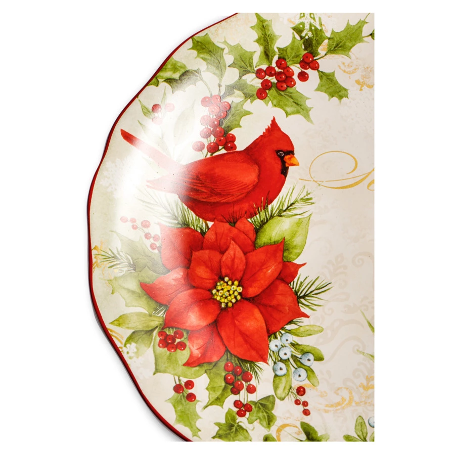 Тарелка обеденная Certified Int. Красочная зима 28 см, керамика