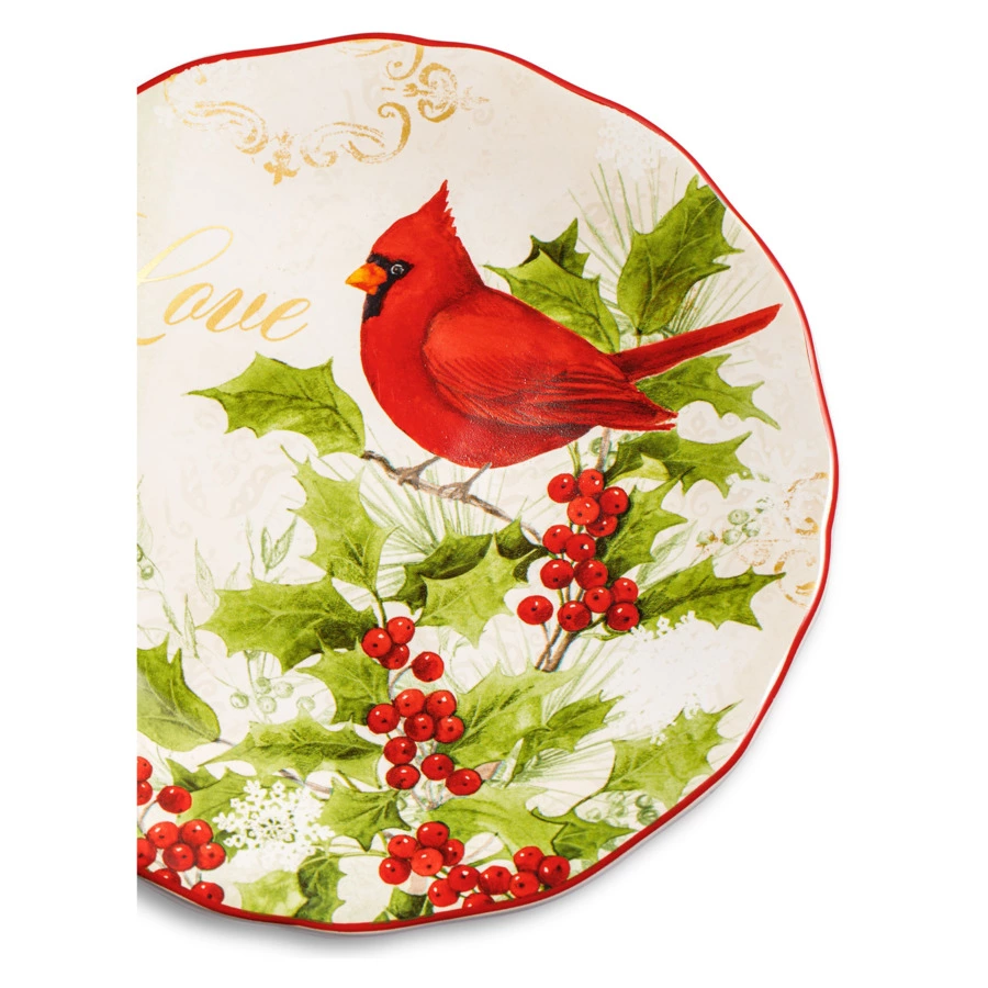 Тарелка закусочная Certified Int. Красочная зима Любовь 23 см, керамика