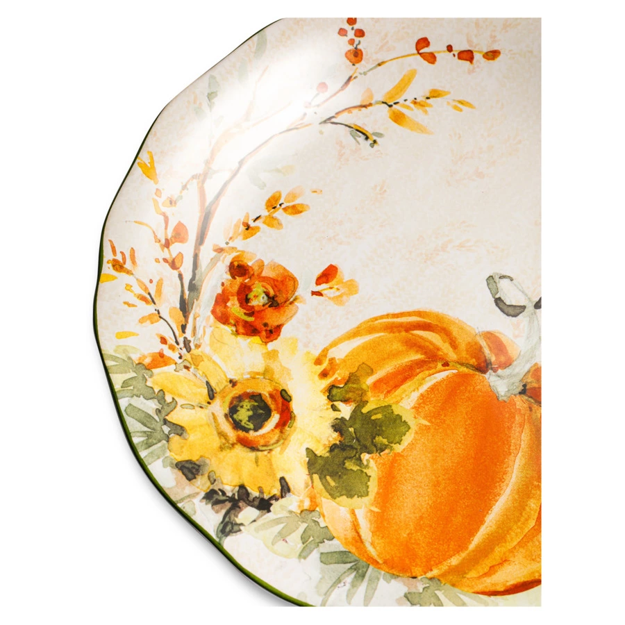 Тарелка обеденная Certified Int. Осеннее утро 28 см, керамика