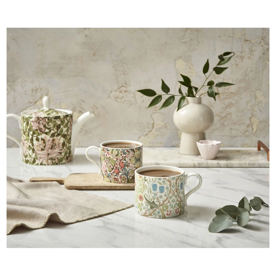 Набор кружек Spode Моррис и Ко Терновник и лилия 340 мл, 2 шт, фарфор,  п/к