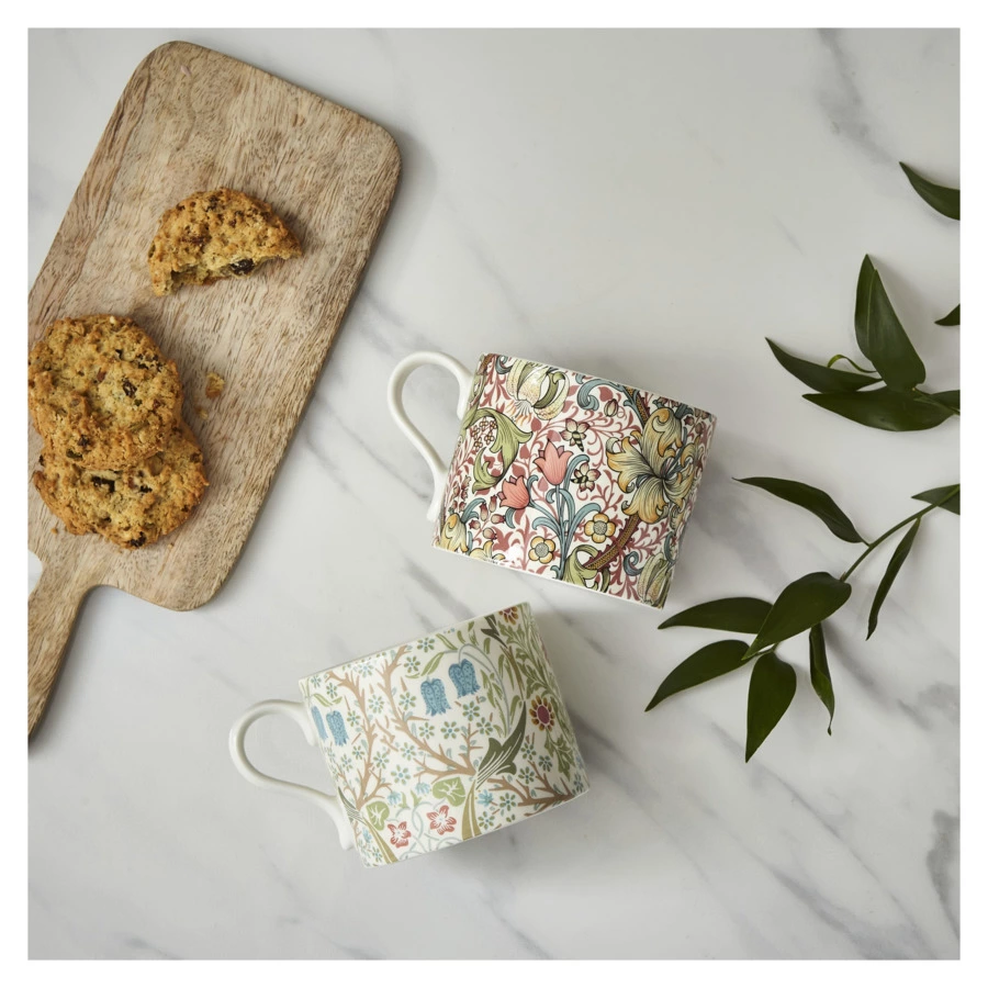 Набор кружек Spode Моррис и Ко Терновник и лилия 340 мл, 2 шт, фарфор,  п/к