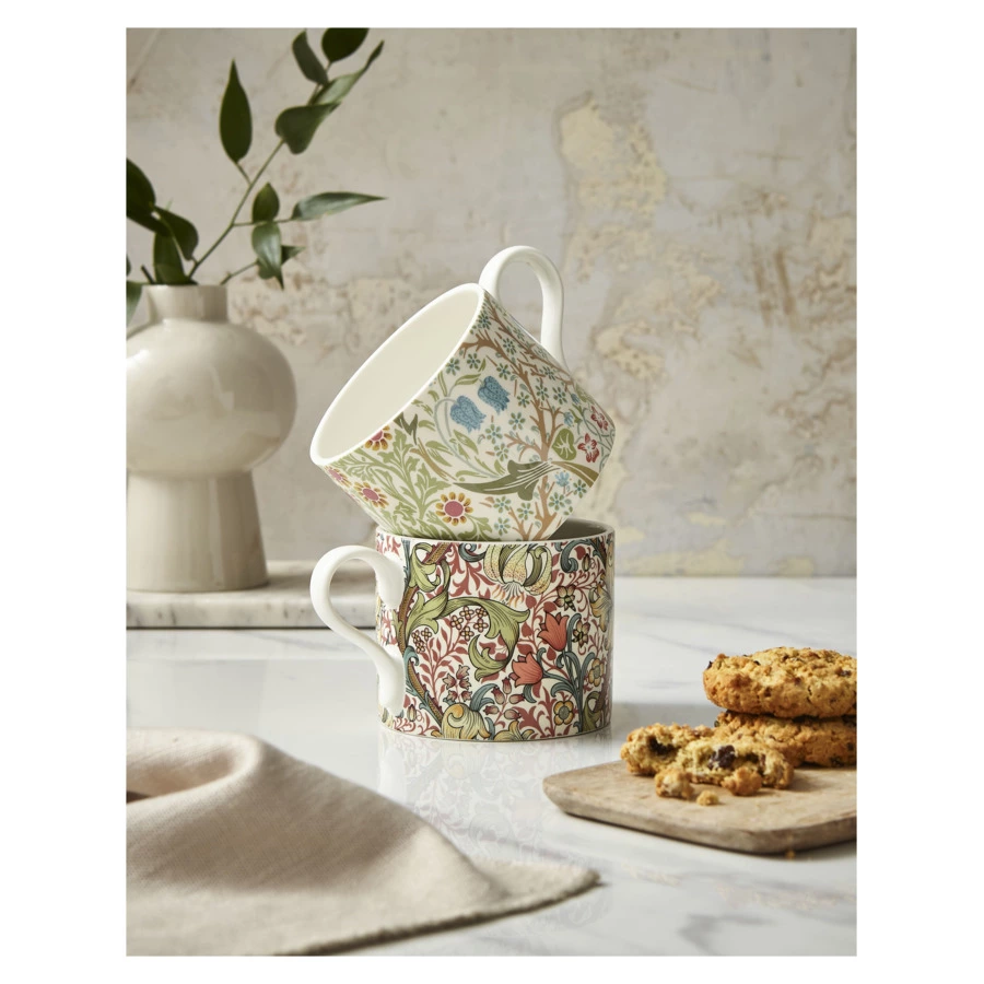 Набор кружек Spode Моррис и Ко Терновник и лилия 340 мл, 2 шт, фарфор,  п/к