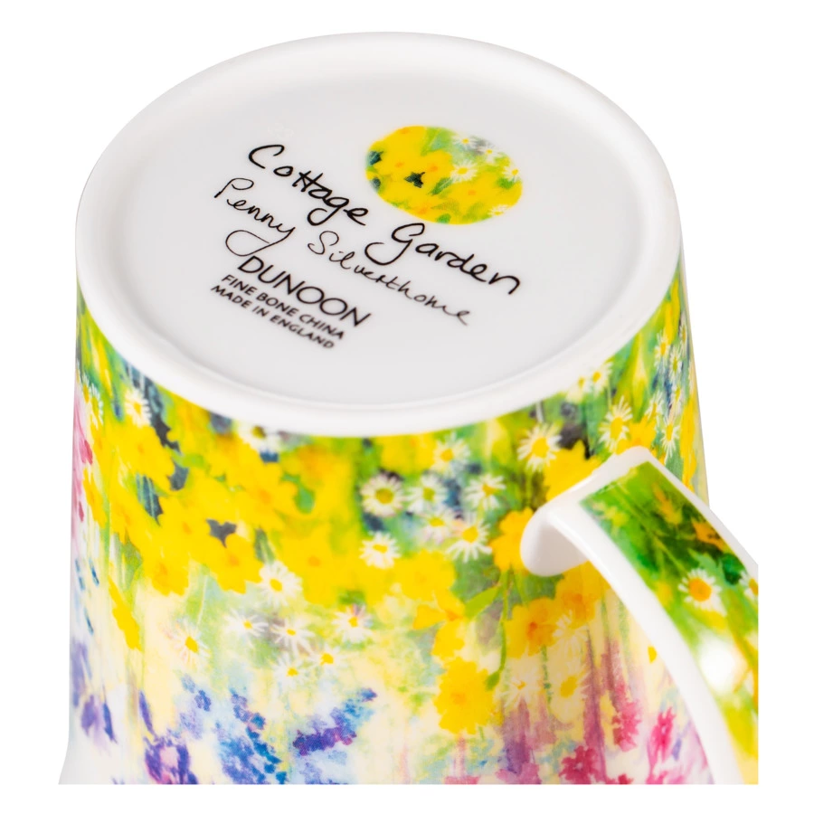 Кружка Dunoon Желтые цветы Ломонд 320 мл, фарфор костяной