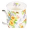 Кружка Dunoon Цветочный Сад Желтые цветы Саффолк 310 мл, фарфор костяной