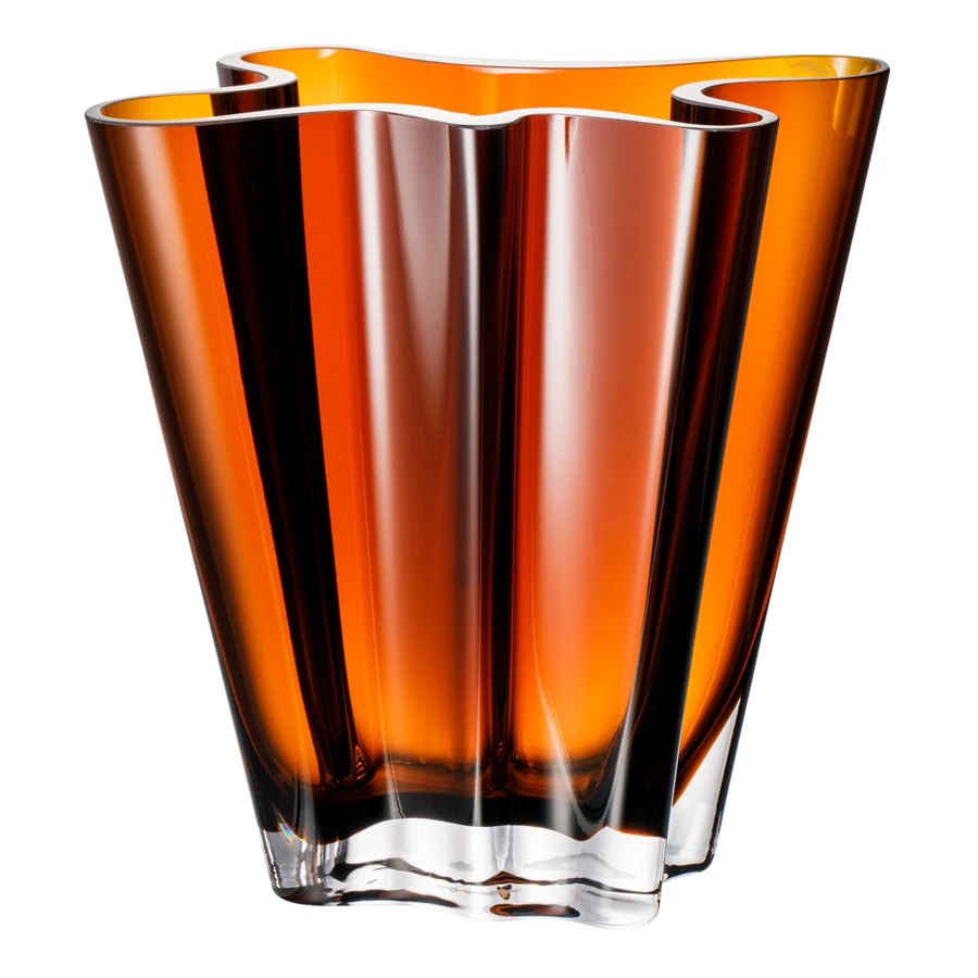 Ваза Rosenthal Поток 26 см, стекло, янтарная