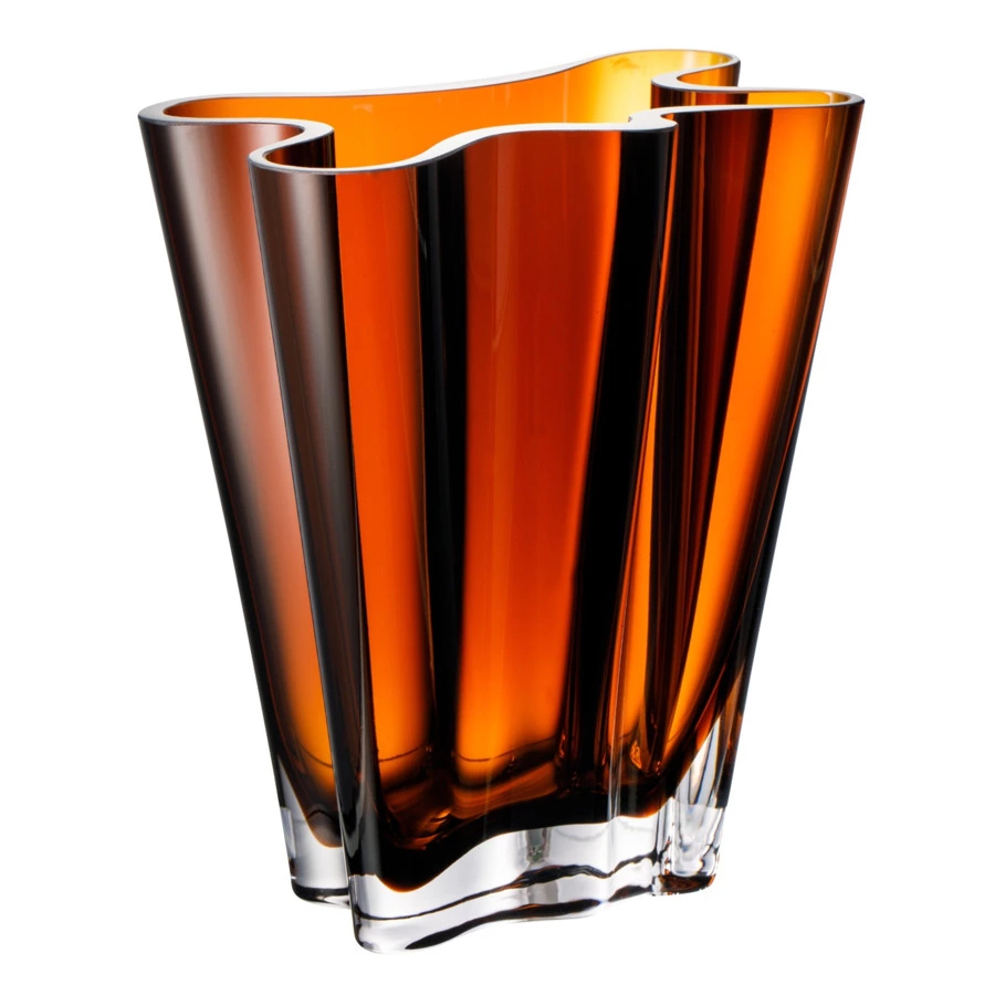 Ваза Rosenthal Поток 26 см, стекло, янтарная