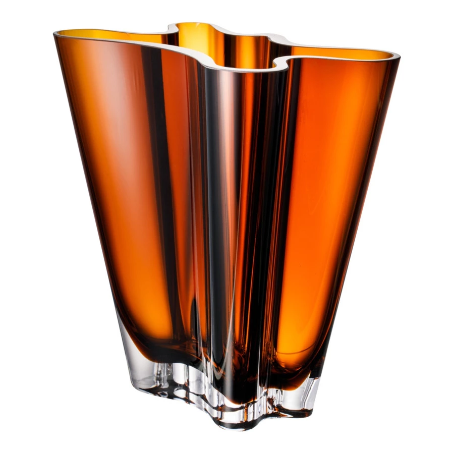 Ваза Rosenthal Поток 26 см, стекло, янтарная