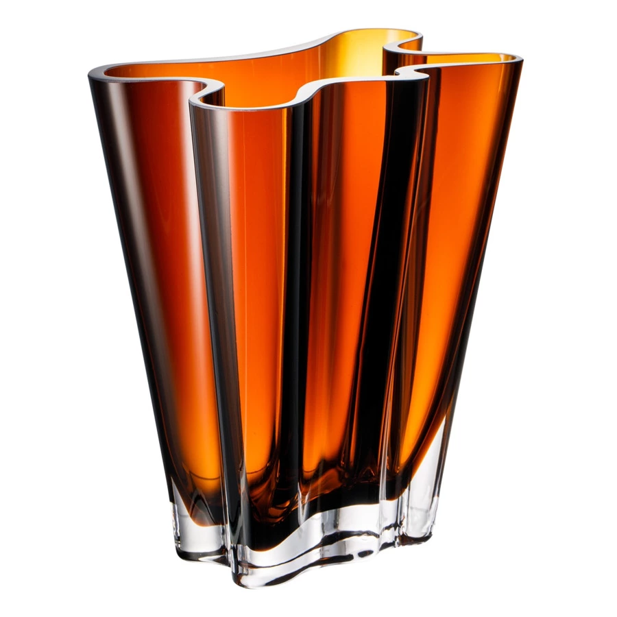 Ваза Rosenthal Поток 26 см, стекло, янтарная