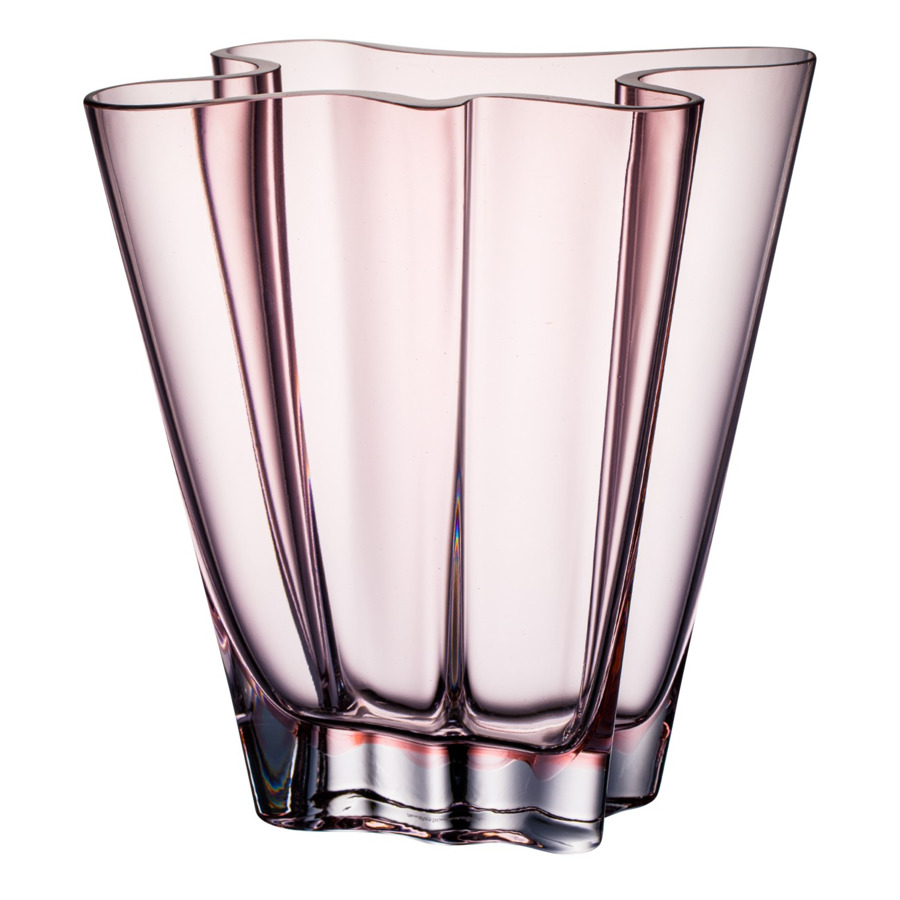 Ваза Rosenthal Поток 26 см, стекло, розовая