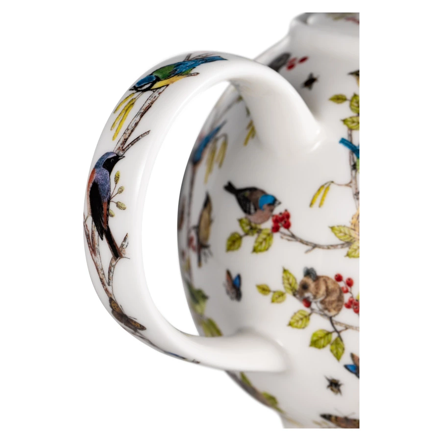 Чайник Dunoon Тайный лес 1,2 л, фарфор костяной