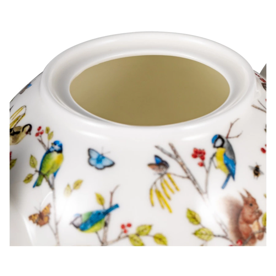 Чайник Dunoon Тайный лес 1,2 л, фарфор костяной