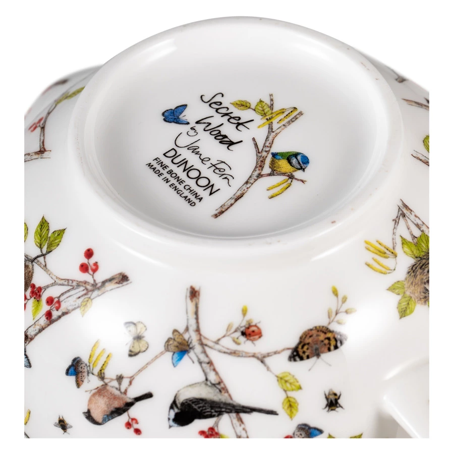Чайник Dunoon Тайный лес 1,2 л, фарфор костяной