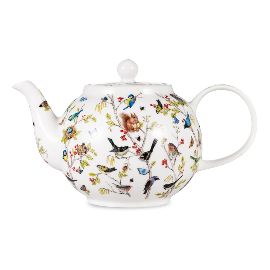 Чайник Dunoon Тайный лес 750 мл, фарфор костяной