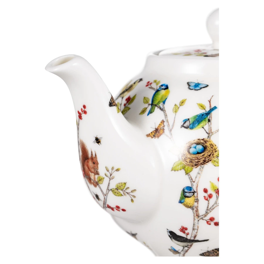 Чайник Dunoon Тайный лес 750 мл, фарфор костяной