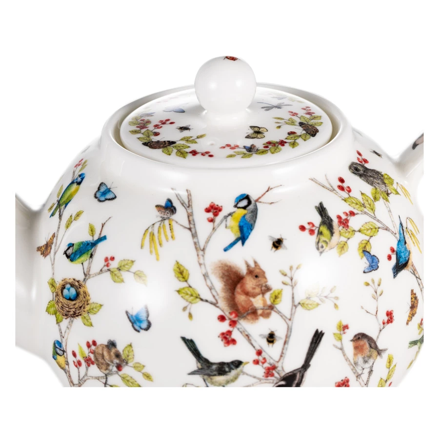 Чайник Dunoon Тайный лес 750 мл, фарфор костяной