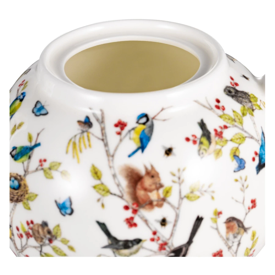 Чайник Dunoon Тайный лес 750 мл, фарфор костяной