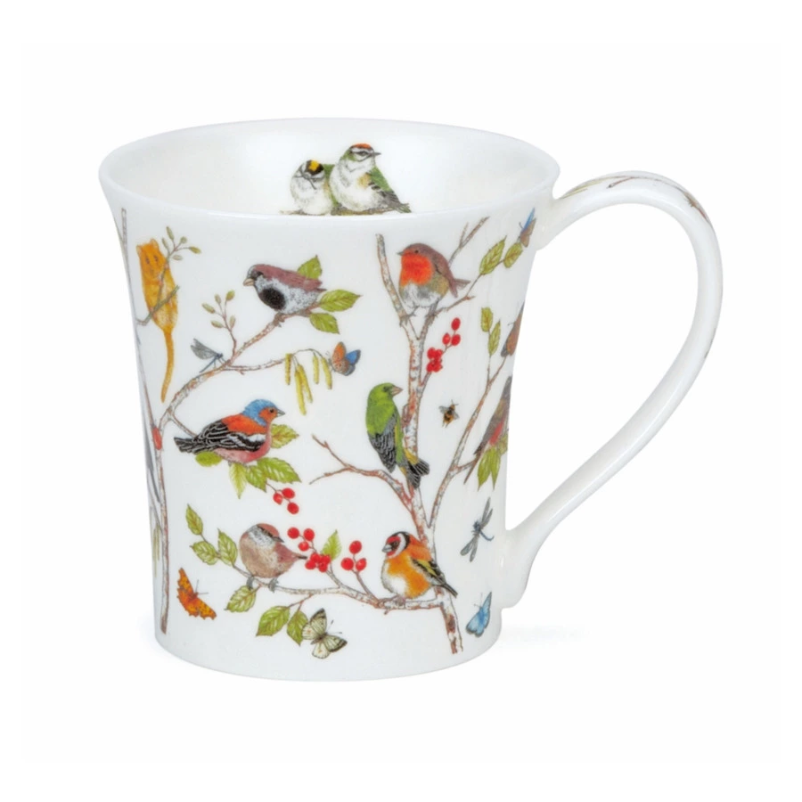 Кружка Dunoon Тайный лес Малиновка Джура 210 мл, фарфор костяной