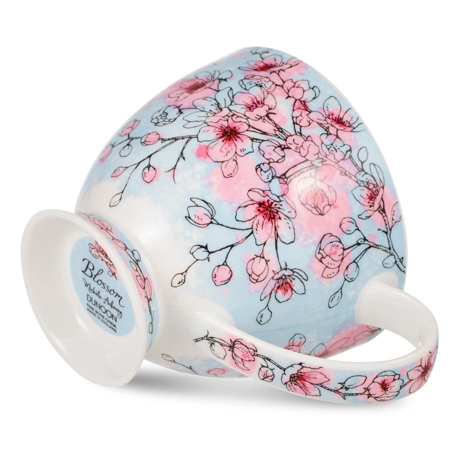 Кружка Dunoon Сакура Скай 450 мл, фарфор костяной