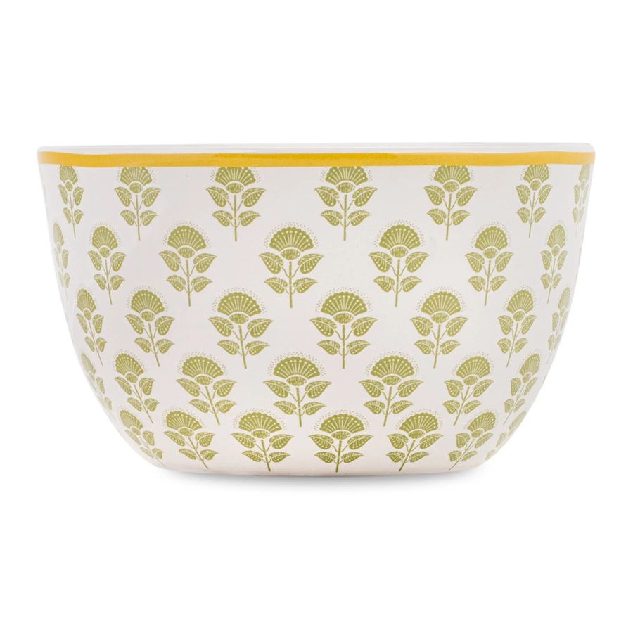 Салатник порционный Certified Int Подсолнухи, листья 13 см, керамика