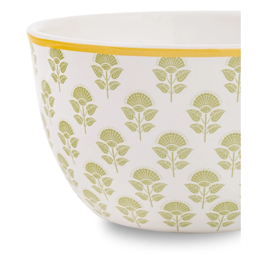 Салатник порционный Certified Int Подсолнухи, листья 13 см, керамика