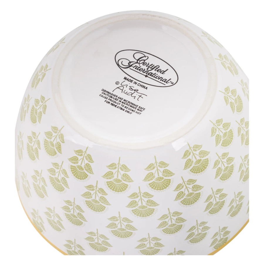 Салатник порционный Certified Int Подсолнухи, листья 13 см, керамика