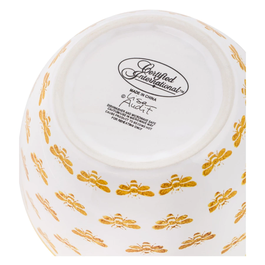 Салатник порционный Certified Int Подсолнухи, пчелы 13 см, керамика