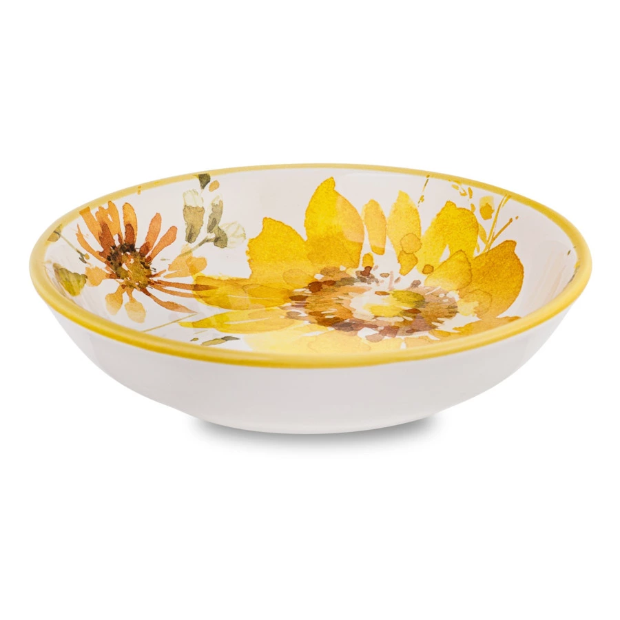 Тарелка суповая Certified Int Подсолнухи 23 см, керамика