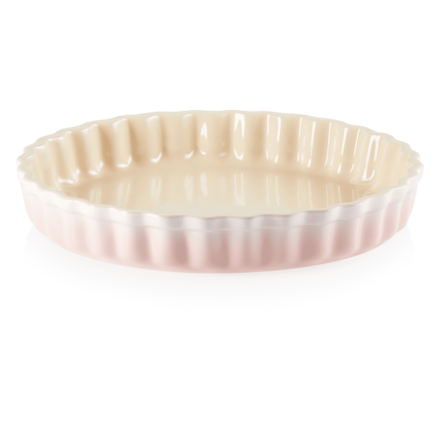 Форма рифленая для выпечки Le Creuset 28 см, керамика, светло-розовый форма для пирога рифленая le creuset stoneware 28 см керамика огненная лава