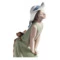 Фигурка Lladro Любопытная девочка в соломенной шляпе 9х25 см, фарфор