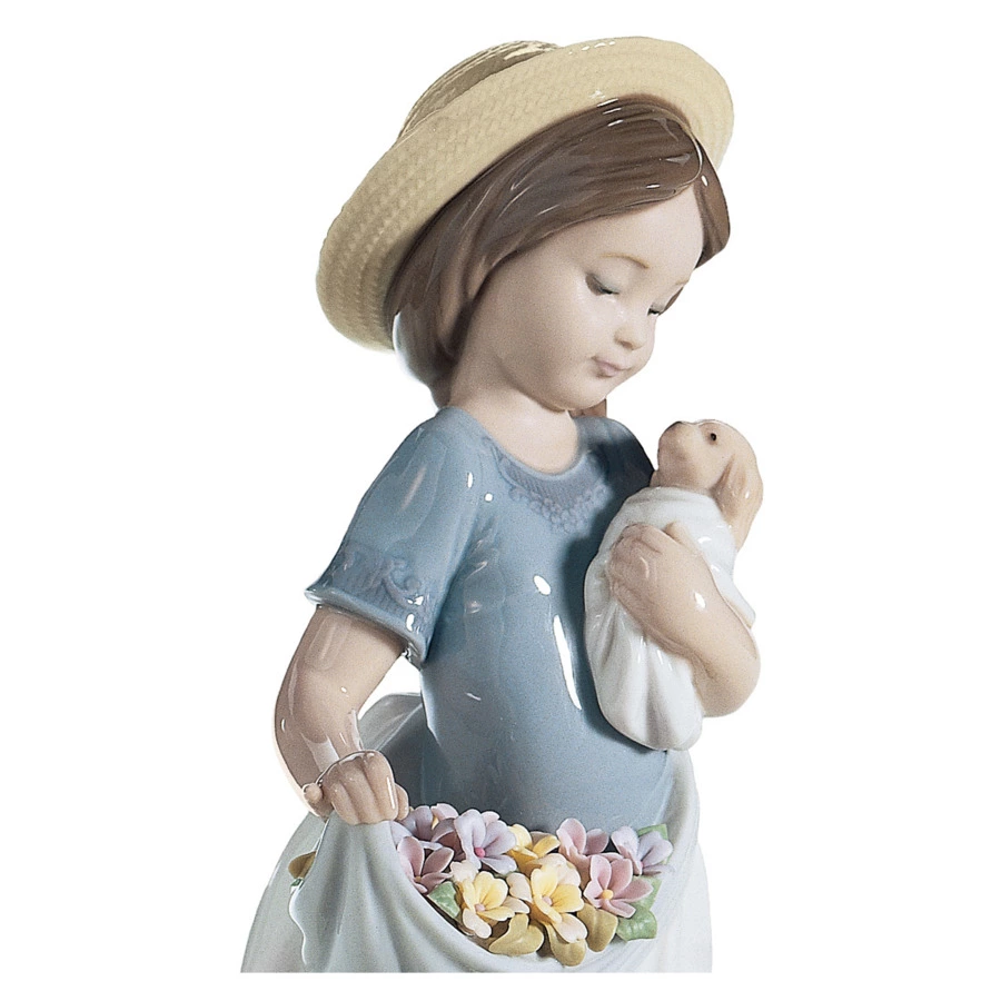 Фигурка Lladro Суета в саду 12х22 см, фарфор