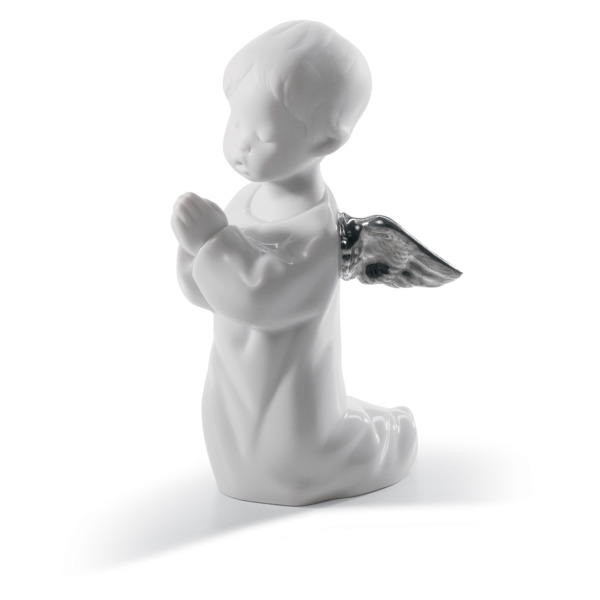 Фигурка Lladro Молящийся ангел Ре-Деко 8х13 см, фарфор
