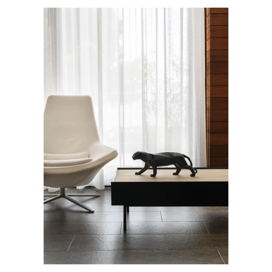 Фигурка Lladro Черная пантера оригами 50х19 см, фарфор