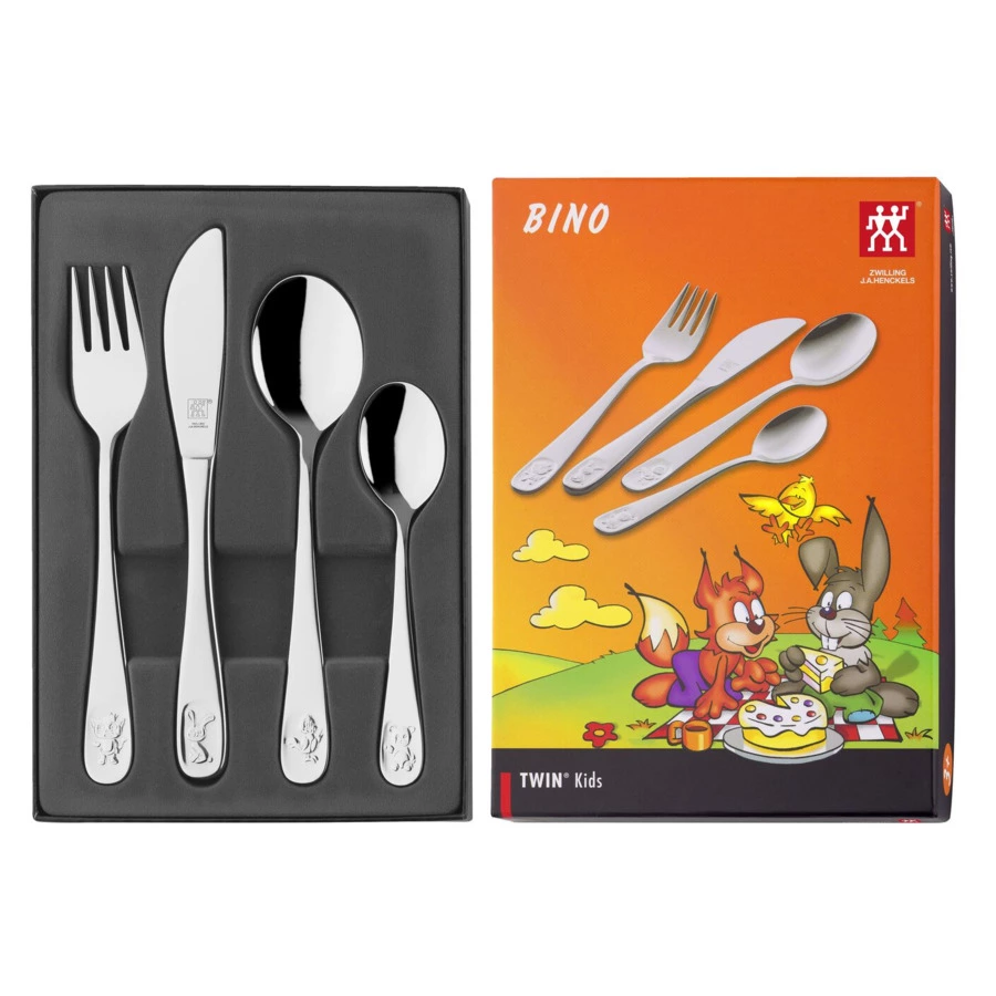 Набор детских столовых приборов Zwilling Бино 4 предмета, сталь нержавеющая
