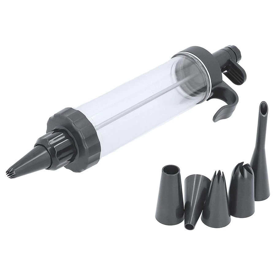 Шприц кондитерский с набором 6 насадок Birkmann Easy Baking для работы одной рукой