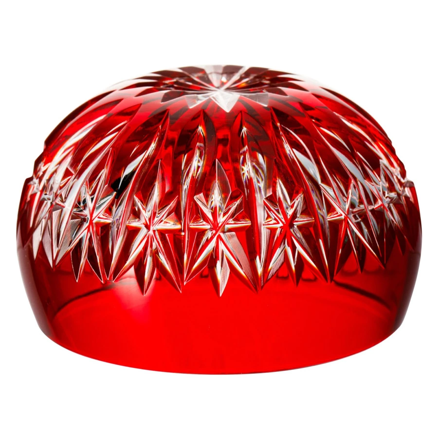 Вазочка для варенья ГХЗ Евгения 10,1 см, хрусталь, красная