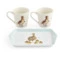 Набор  из 2 кружек с подносом Royal Worcester Забавная фауна Утиная семья 180 мл, 21х14 см