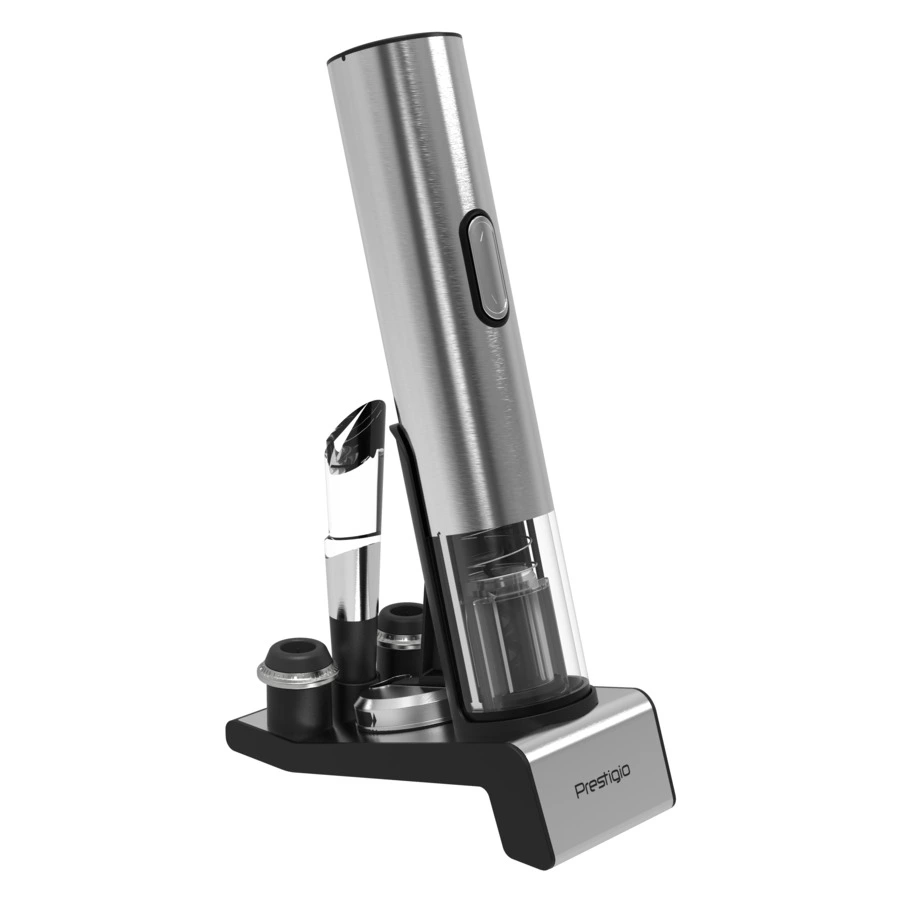 Штопор электрический Prestigio Garda с зарядным устройством, серебристый