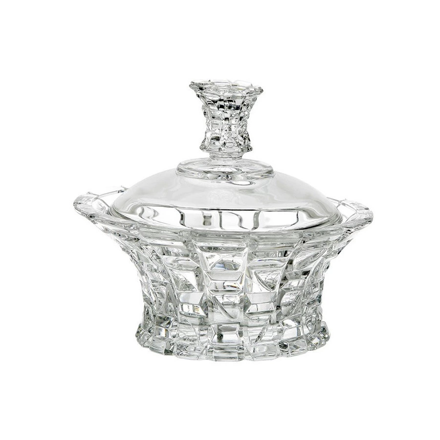 Ваза с крышкой Crystal Bohemia Patriot 12,5 см, хрусталь-Sale