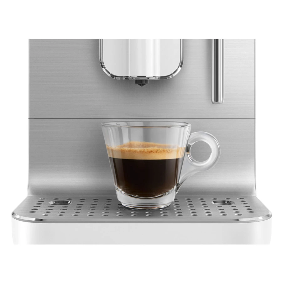 Кофемашина автоматическая SMEG BCC02WHMEU Collezione, 6 программ кофе, капучинатор, белый матовый