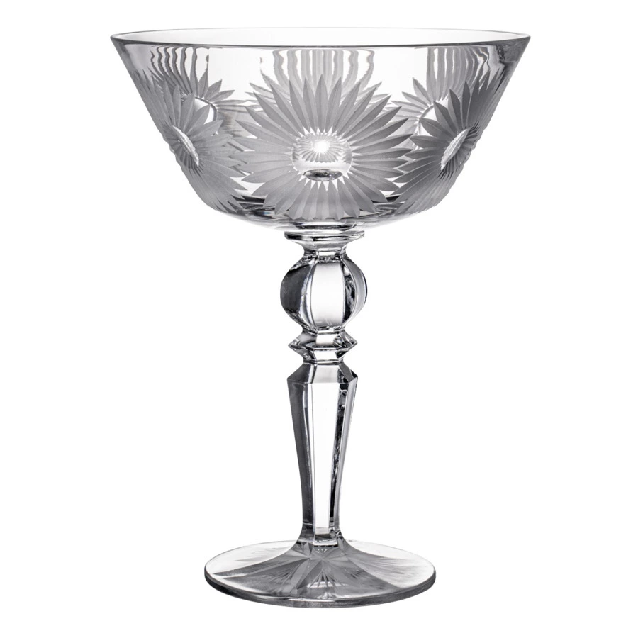 Ваза для фруктов ГХЗ Журавль 33 см, хрусталь, прозрачный