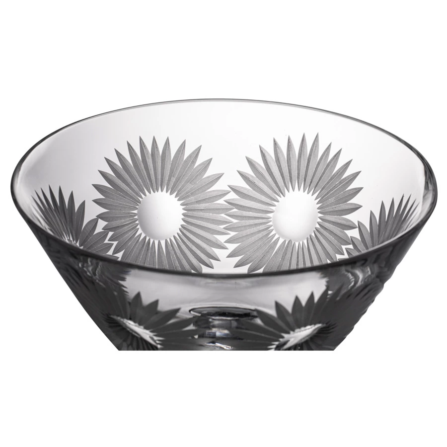 Ваза для фруктов ГХЗ Журавль 33 см, хрусталь, прозрачный