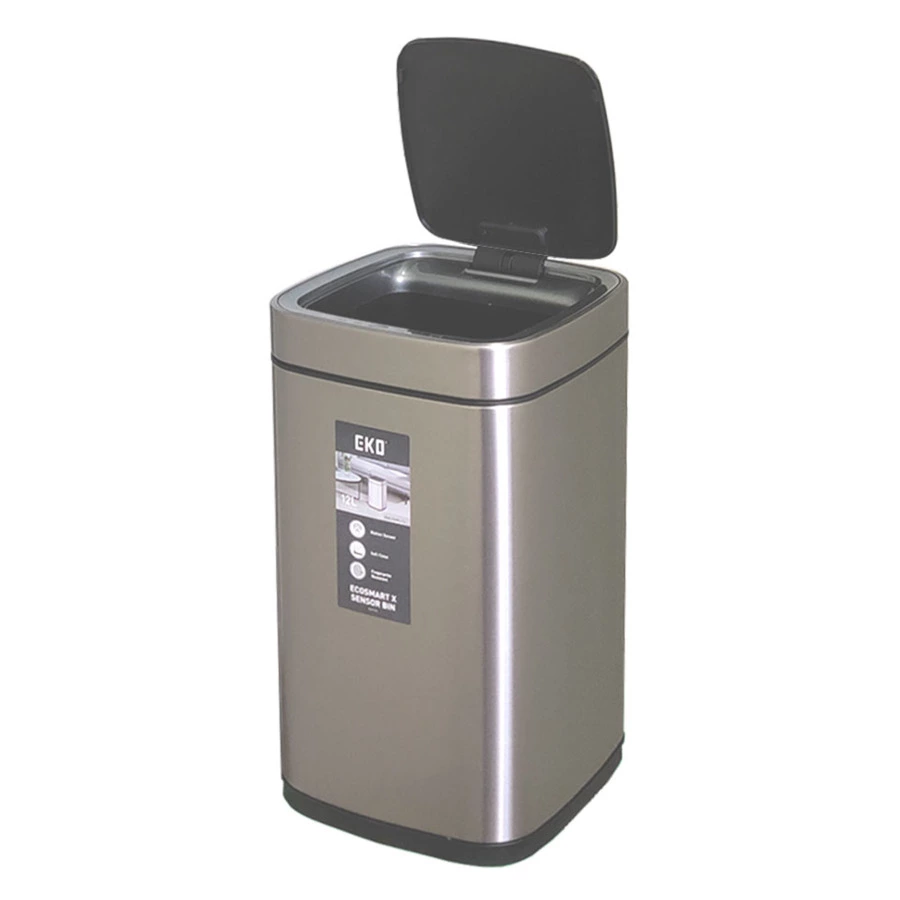 Ведро для мусора сенсорное EKO Ecosmart X 12 л, сталь нержавеющая