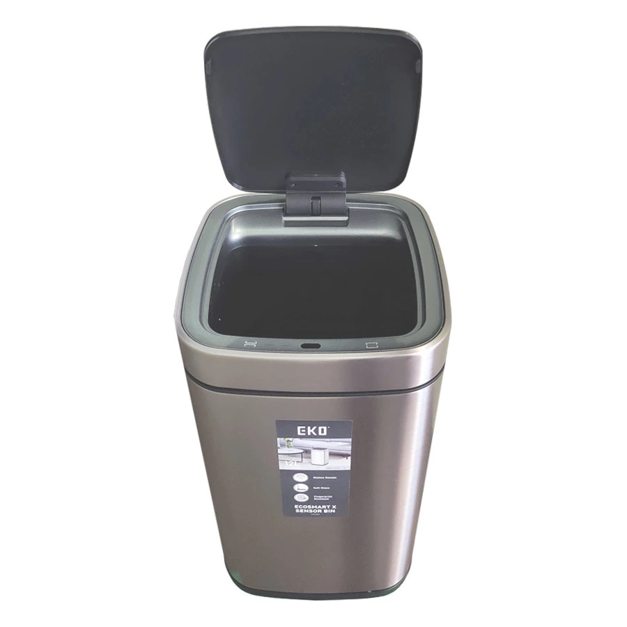 Ведро для мусора сенсорное EKO Ecosmart X 12 л, сталь нержавеющая
