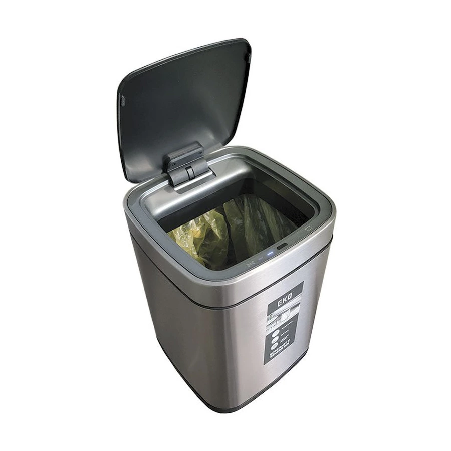 Ведро для мусора сенсорное EKO Ecosmart X 9 л, сталь нержавеющая