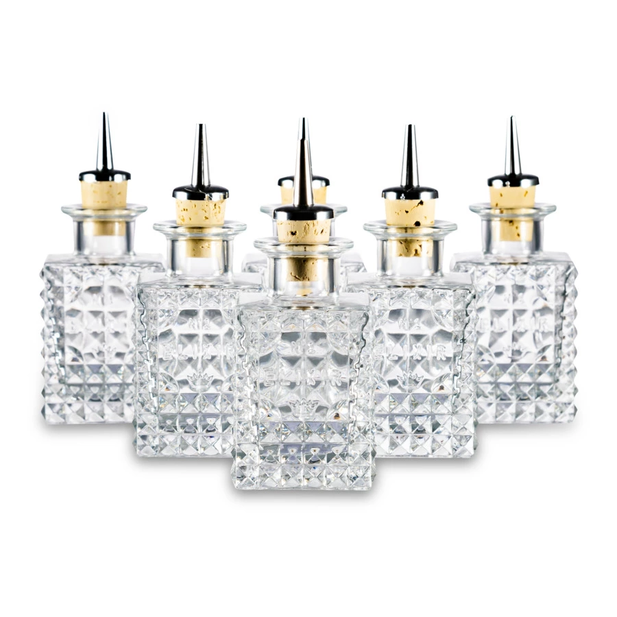 Набор бутылочек для масла и уксуса Luigi Bormioli Миксология 100 мл, 6 шт, стекло