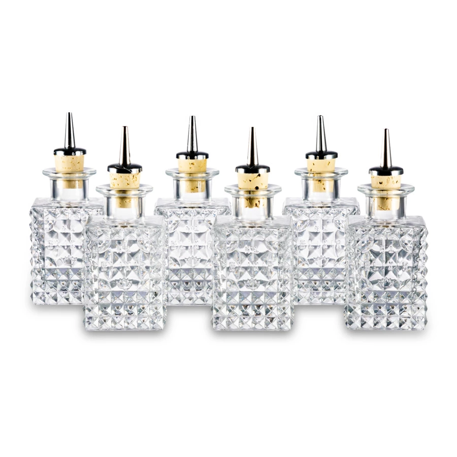 Набор бутылочек для масла и уксуса Luigi Bormioli Миксология 100 мл, 6 шт, стекло