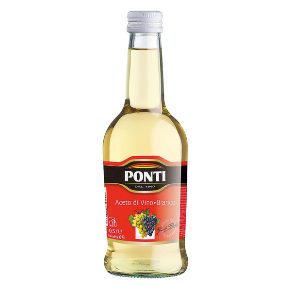 Уксус винный белый Ponti 6%, 500 мл-Sale