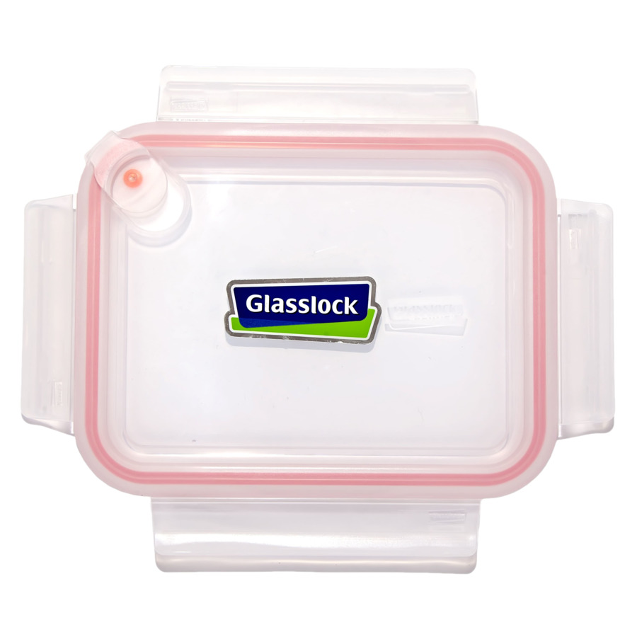 Контейнер прямоугольный Glasslock 485мл, 14,8х9,9х5,7см, с клапаном, для СВЧ, ПММ, стекло жаропрочно