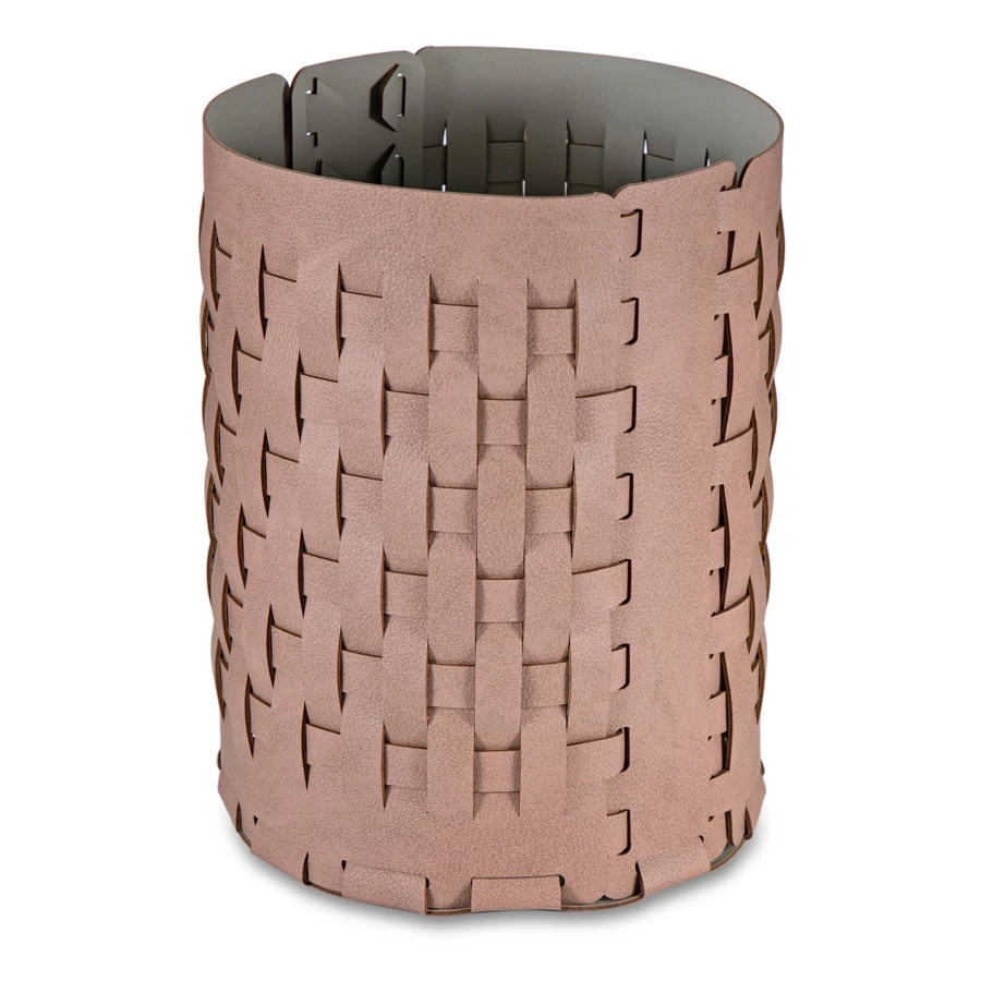 Корзина ADJ Bottega-15 d20x25 см, кожа натуральная, пепельная роза