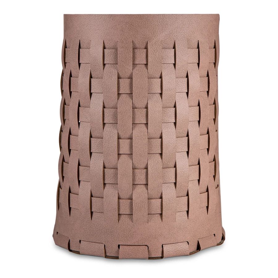 Корзина ADJ Bottega-15 d20x25 см, кожа натуральная, пепельная роза